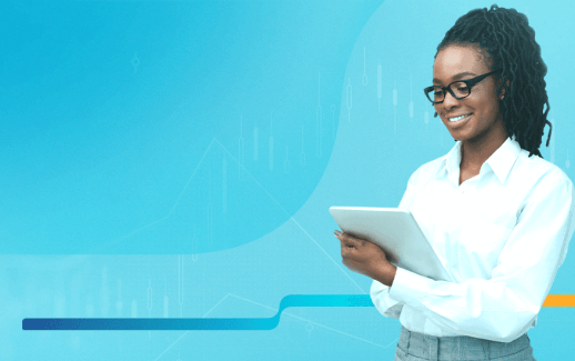 Mulher usando tablet