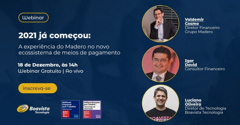 Webinar-2021 já começou: a experiência do Madero
